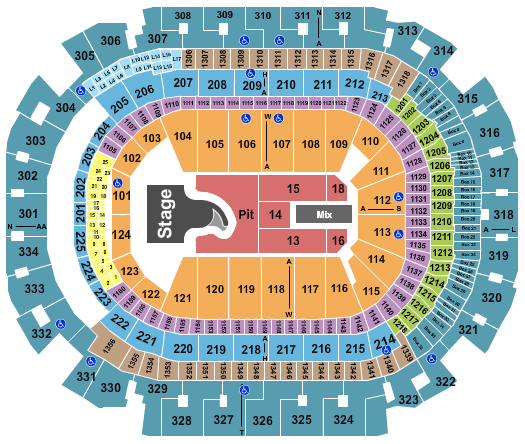 American Airlines Center Megan Moroney Seating Chart